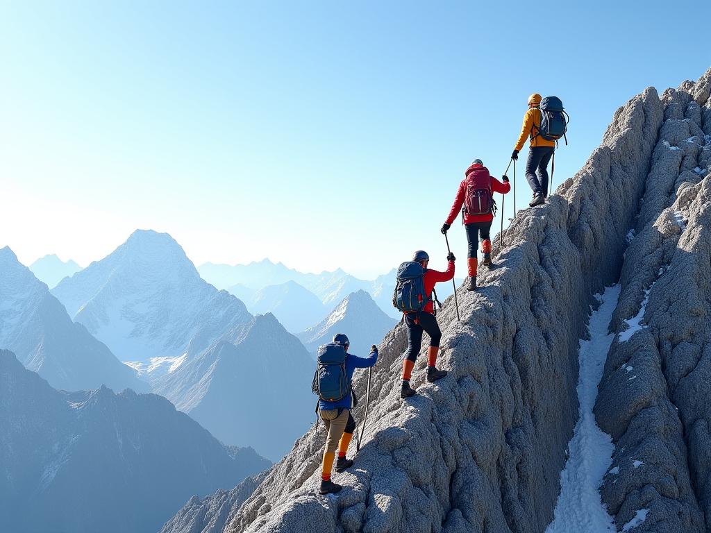 Mountain climbing expedition and adventure tour