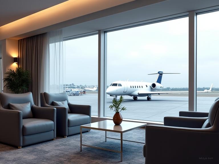 VIP airport lounge and private jet services