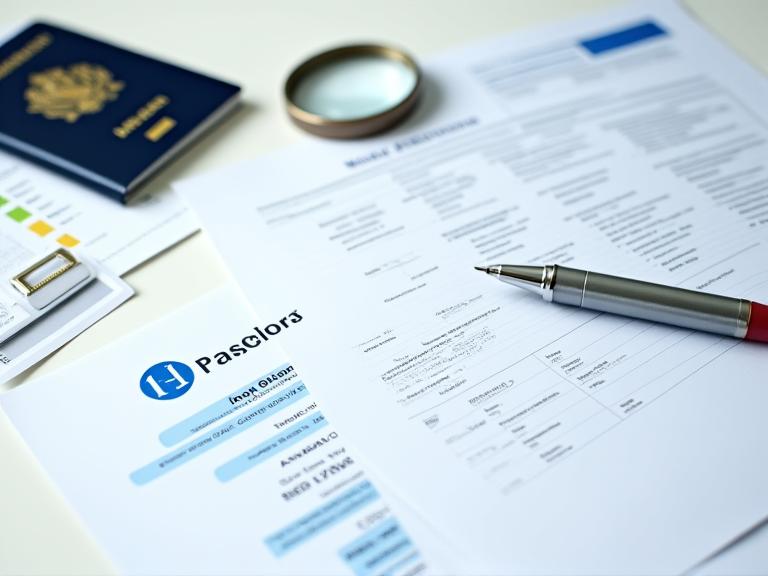 Visa application document assistance service
